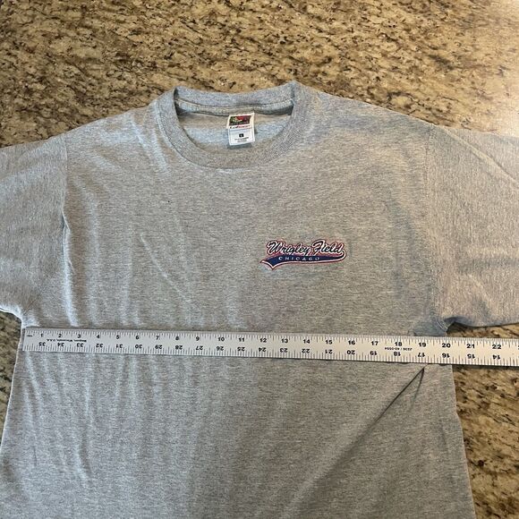 Vintage Fruit Of The Loom Womens Chicago Cubs Wrigley Field Embroidered Tee Larg - Picture 8 of 9
